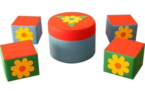 Комплект детской мягконабивной мебели Полянка