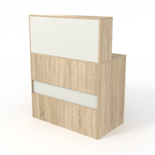 Стойка-ресепшен №7, ширина 900мм, внутри стол без ящиков