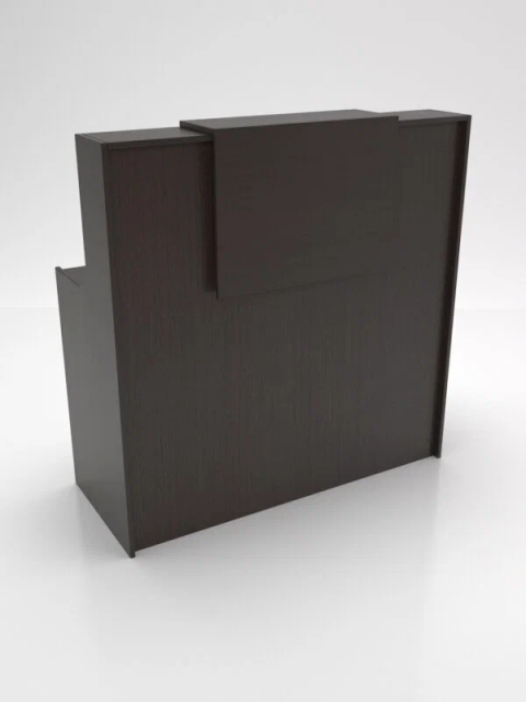 Стойка-ресепшен №5 ширина 1200мм, внутри стол без ящиков