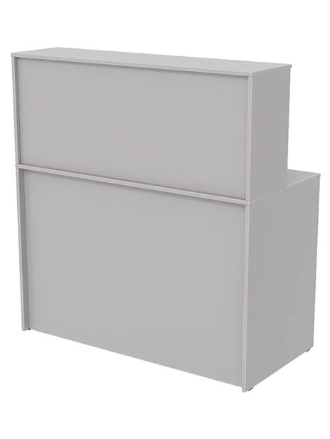 Стойка-ресепшен №10, ширина 1200мм, внутри стол с полкой