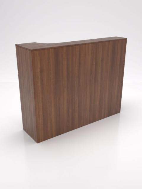 Стойка-ресепшен №11, ширина 1400мм, внутри стол с закрытым ящиком