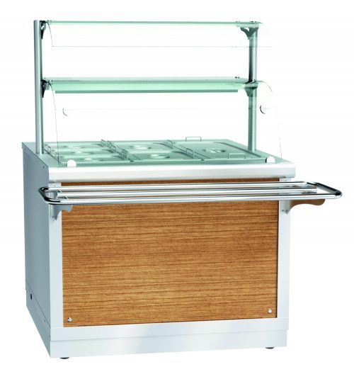 Электрический мармит кухонный 2-х блюд ЭМК-70Х-03, 1500 мм, паровой