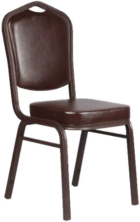 Стул Корона коричневый кожзам