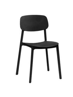 Стул пластик LEO черный